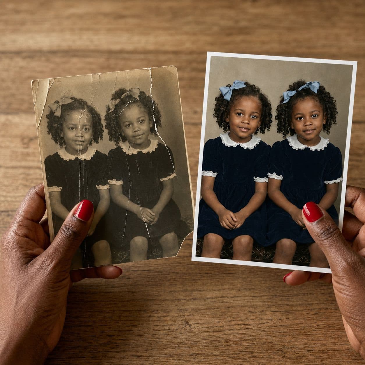 Photo restoration shared by Yvonne